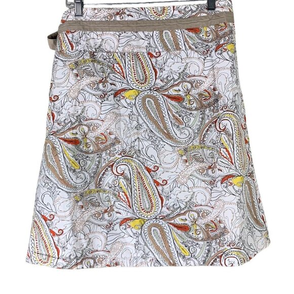 Water Girl Size Small Wrap Skirt Multicolor Paisley Print A Line Knee Length - Picture 2 of 4